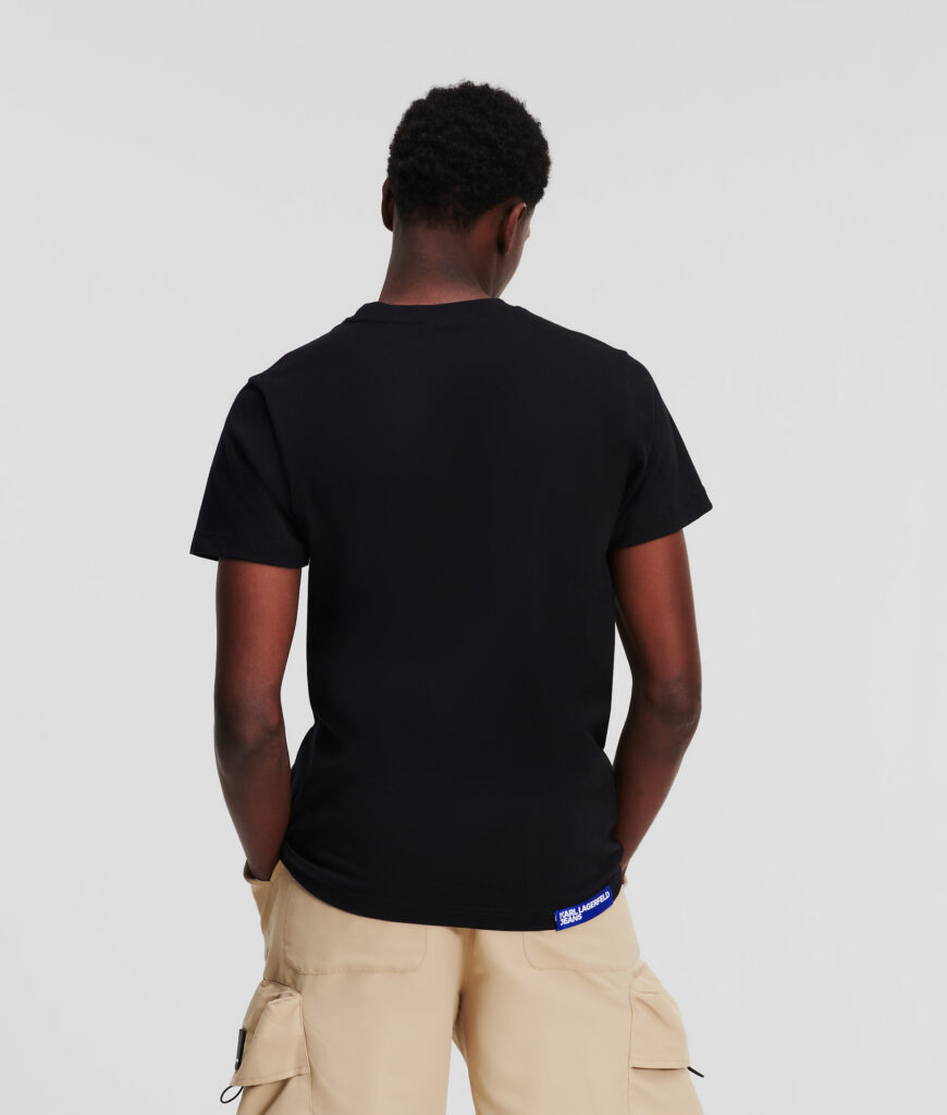 KARL LAGERFELD  JEANS KLJ SLIM SSLV TEE | BLACK