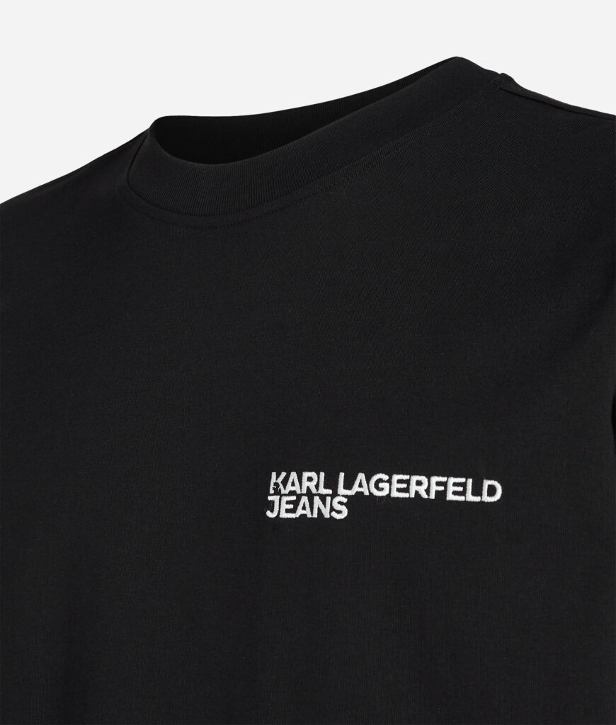 KARL LAGERFELD  JEANS KLJ SLIM SSLV TEE | BLACK