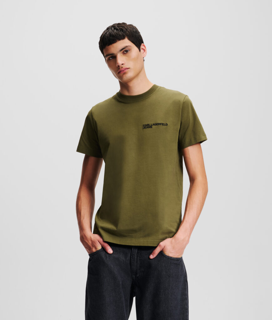 KARL LAGERFELD  JEANS KLJ SLIM SSLV TEE | KHAKI