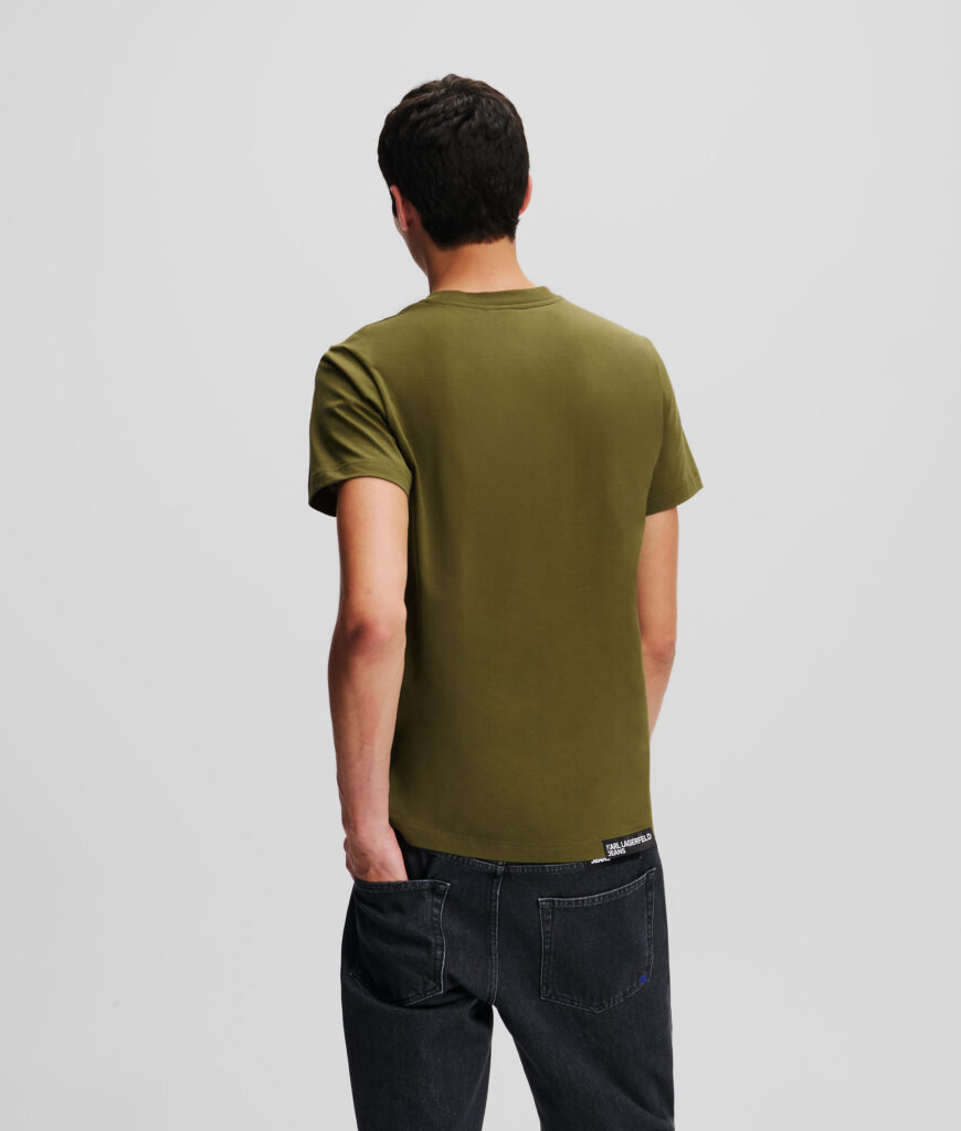 KARL LAGERFELD  JEANS KLJ SLIM SSLV TEE | KHAKI