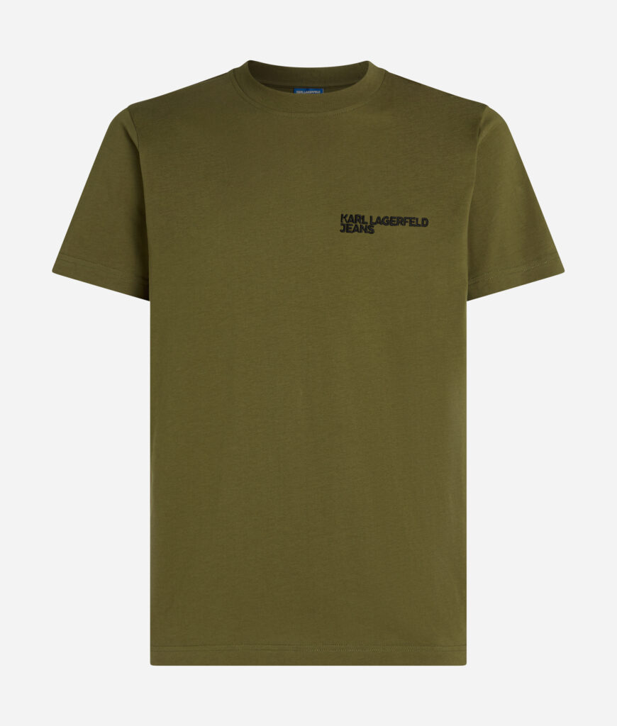 KARL LAGERFELD  JEANS KLJ SLIM SSLV TEE | KHAKI