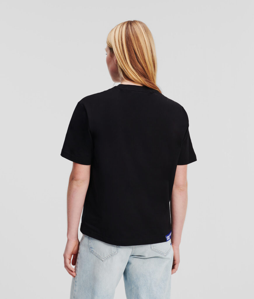 KARL LAGERFELD  JEANS KLJ REGULAR SSLV TEE | BLACK