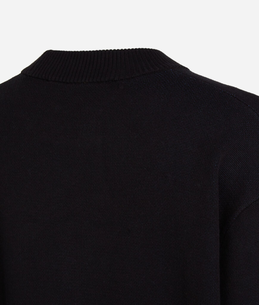 KARL LAGERFELD  JEANS KLJ RELAXED LOGO SWEATER | BLACK