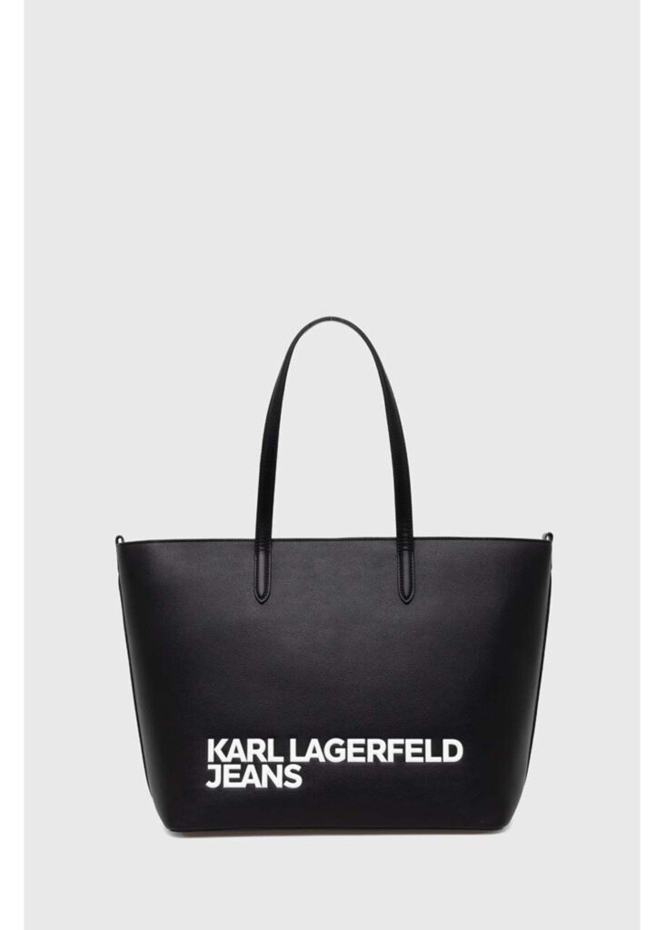 KARL LAGERFELD  JEANS ESSENTIAL LOGO TOTE | BLACK