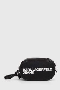 KARL LAGERFELD  JEANS ESSENTIAL LOGO CAMERA BAG | BLACK