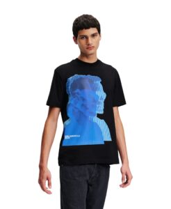 KARL LAGERFELD  JEANS KLJ REGULAR SSLV KARL TEE | BLACK