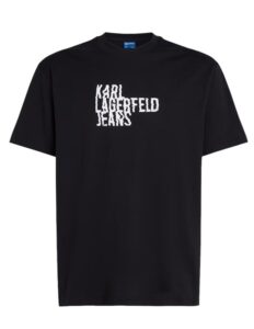 KARL LAGERFELD  JEANS KLJ REGULAR SSLV LOGO TEE | BLACK