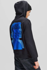 KARL LAGERFELD  JEANS KLJ REGULAR KARL HOODIE | BLACK