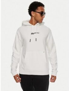 KARL LAGERFELD  JEANS KLJ REGULAR KARL HOODIE | WHITE