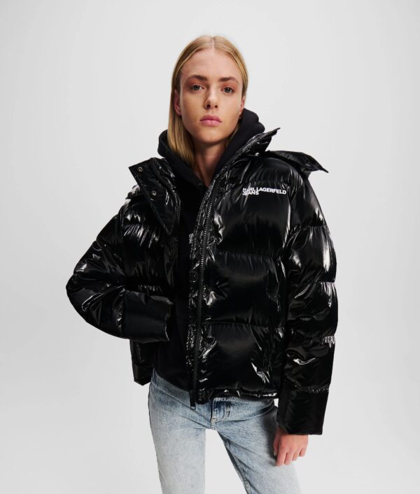 KARL LAGERFELD  JEANS KLJ PEARLIZED PUFFER | BLACK