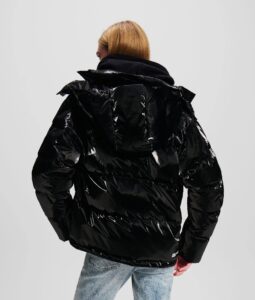 KARL LAGERFELD  JEANS KLJ PEARLIZED PUFFER | BLACK