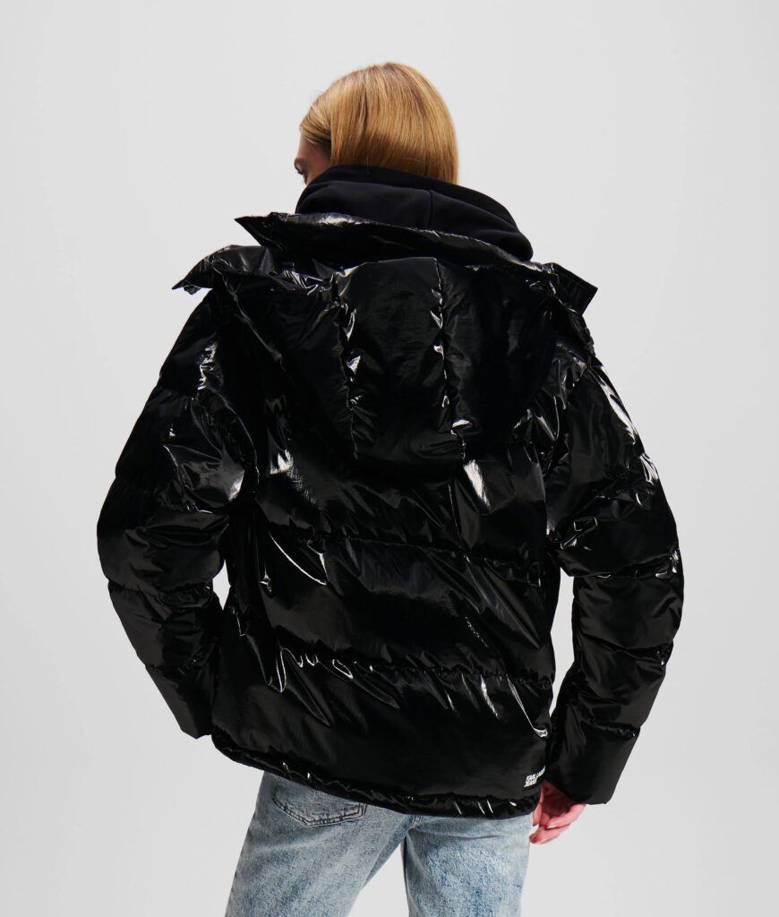 KARL LAGERFELD  JEANS KLJ PEARLIZED PUFFER | BLACK