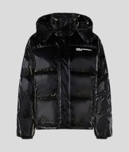 KARL LAGERFELD  JEANS KLJ PEARLIZED PUFFER | BLACK