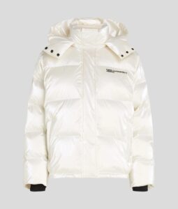 KARL LAGERFELD  JEANS KLJ PEARLIZED PUFFER | OFF WHITE