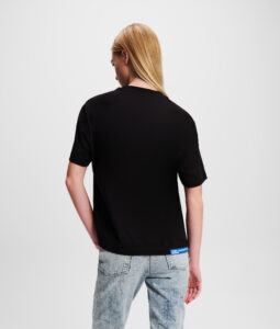 KARL LAGERFELD  JEANS KLJ REGULAR SSLV KARL TEE | BLACK