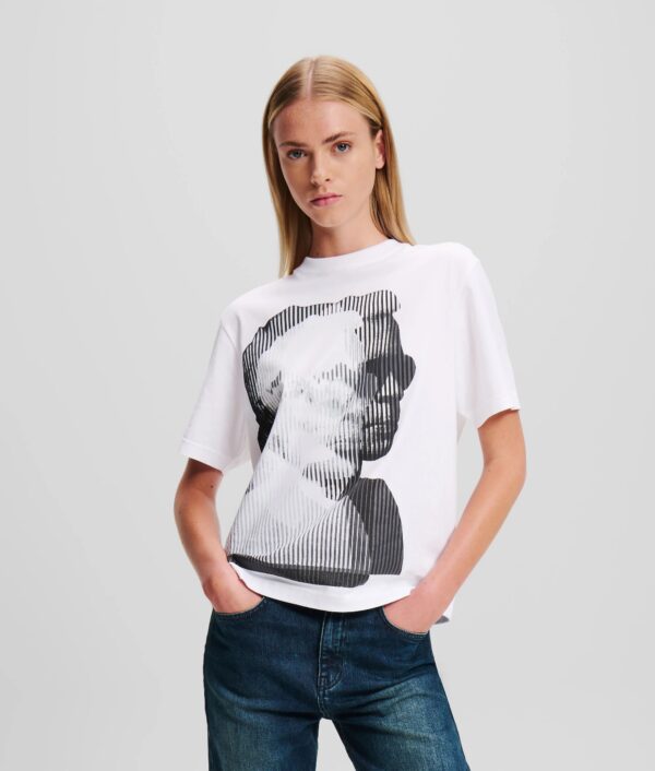 KARL LAGERFELD  JEANS KLJ REGULAR SSLV KARL TEE | WHITE