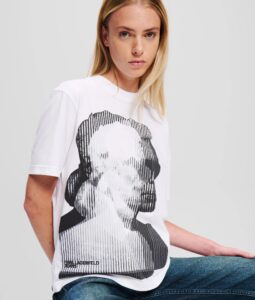 KARL LAGERFELD  JEANS KLJ REGULAR SSLV KARL TEE | WHITE