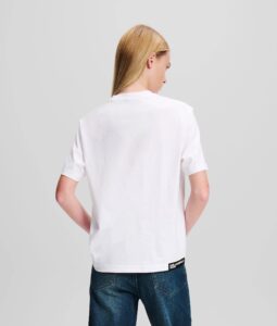 KARL LAGERFELD  JEANS KLJ REGULAR SSLV KARL TEE | WHITE