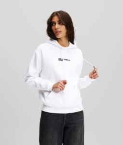 KARL LAGERFELD  JEANS KLJ RELAXED KARL HOODIE | WHITE