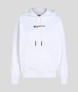 KARL LAGERFELD  JEANS KLJ RELAXED KARL HOODIE | WHITE