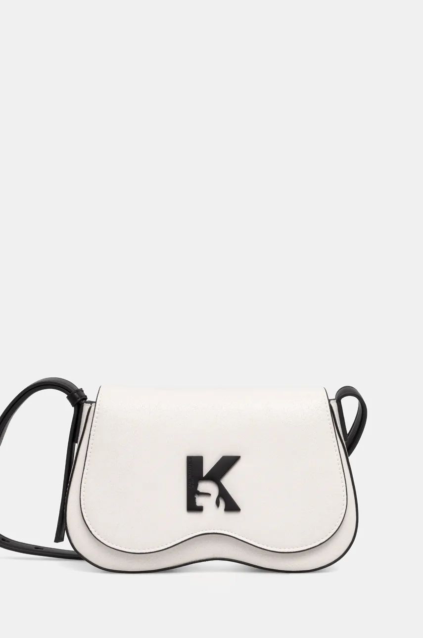 KARL LAGERFELD  JEANS ESSENTIAL LOGO BAGUETTE | WHITE