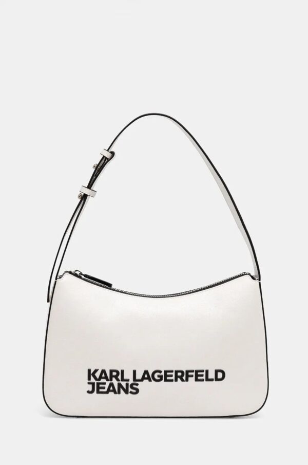 KARL LAGERFELD  JEANS ESSENTIAL LOGO BAGUETTE | WHITE