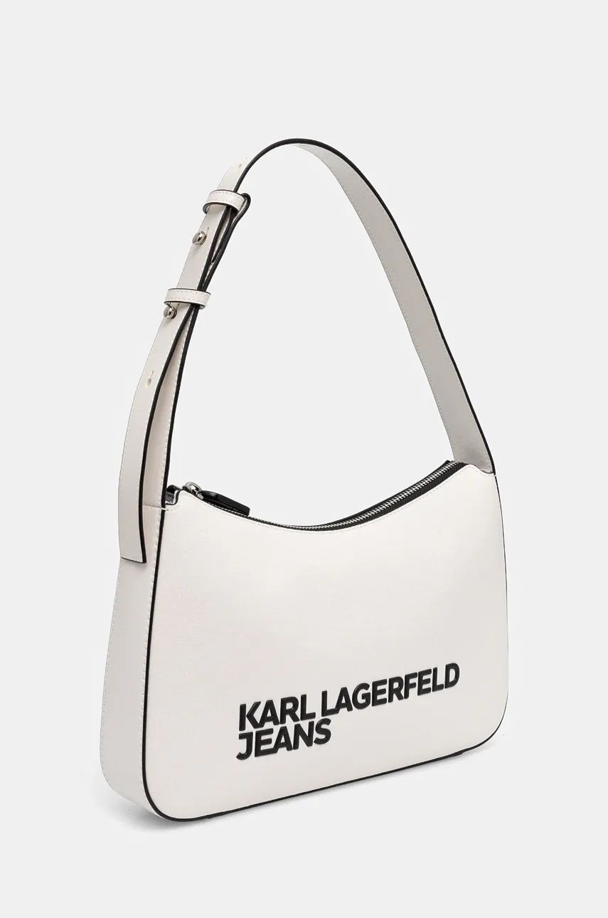 KARL LAGERFELD  JEANS ESSENTIAL LOGO BAGUETTE | WHITE