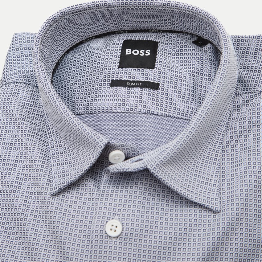 THE BOSTONIANS ΠΟΥΚΑΜΙΣΟ CHARLES ΠΟΠΛΙΝΑ SLIM FIT 3ACP2340 | BLUE