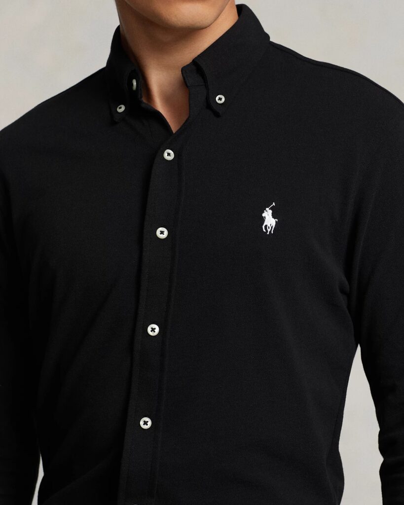 POLO RALPH LAUREN LSFBBDM5-LONG SLEEVE-KNIT | BLACK