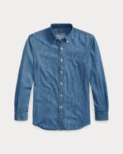 POLO RALPH LAUREN CUBDPPCS-LONG SLEEVE-SPORT SHIRT | DENIM