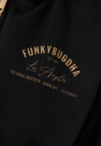 FUNKY BUDDHA ΓΥΝΑΙΚΕΊΑ ΖΑΚΈΤΑ ΦΟΎΤΕΡ ΜΕ ΚΟΥΚΟΎΛΑ | BLACK