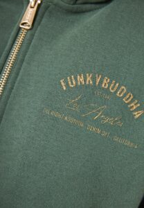 FUNKY BUDDHA ΓΥΝΑΙΚΕΊΑ ΖΑΚΈΤΑ ΦΟΎΤΕΡ ΜΕ ΚΟΥΚΟΎΛΑ | DARK GREEN