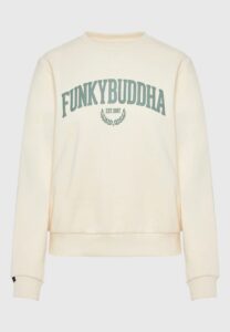 FUNKY BUDDHA ΓΥΝΑΙΚΕΊΟ ΦΟΎΤΕΡ ΜΕ ΛΑΙΜΌΚΟΨΗ | OFF WHITE