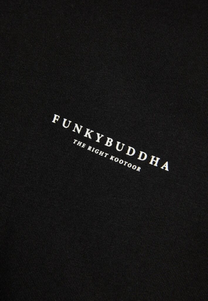 FUNKY BUDDHA ΑΝΔΡΙΚΉ ΜΠΛΟΎΖΑ ΚΟΝΤΌ ΜΑΝΊΚΙ BASIC | BLACK