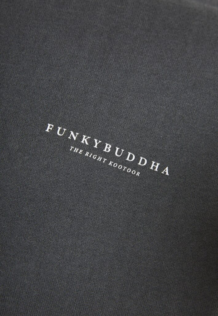 FUNKY BUDDHA ΑΝΔΡΙΚΉ ΖΑΚΈΤΑ ΦΟΎΤΕΡ ΜΕ ΚΟΥΚΟΎΛΑ | DARK GREY