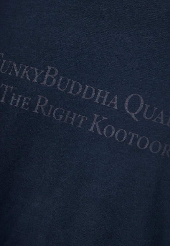 FUNKY BUDDHA ΑΝΔΡΙΚΉ ΜΠΛΟΎΖΑ ΚΟΝΤΌ ΜΑΝΊΚΙ ΚΑΙ ΤΎΠΩΜΑ | DARK BLUE