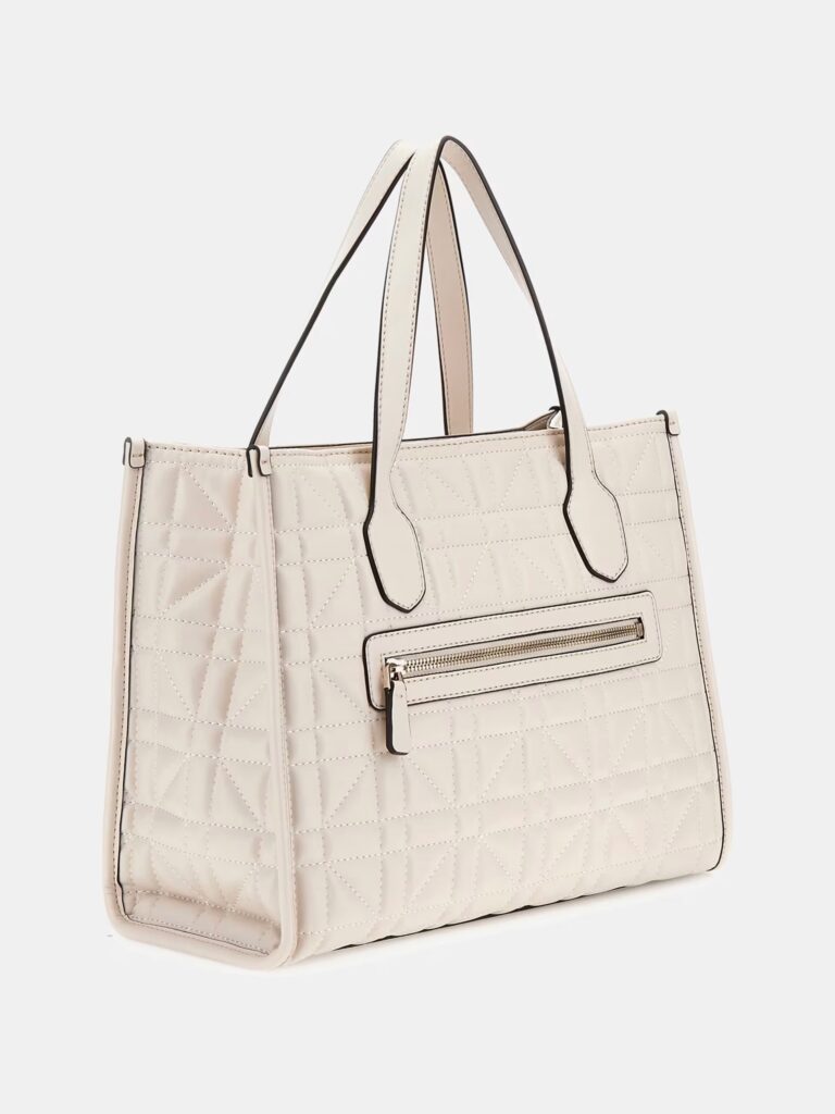 GUESS SILVANA 2 COMPARTMENT TOTE ΤΣΑΝΤΑ ΓΥΝΑΙΚΕΙΟ | OFF WHITE