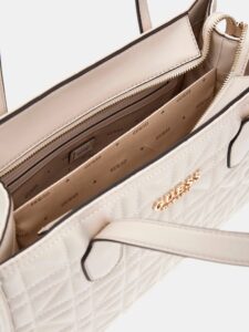 GUESS SILVANA 2 COMPARTMENT TOTE ΤΣΑΝΤΑ ΓΥΝΑΙΚΕΙΟ | OFF WHITE