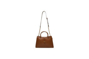 GUESS KUBA TRI COMPARTMENT SATCHEL ΤΣΑΝΤΑ ΓΥΝΑΙΚΕΙΟ | CAMEL