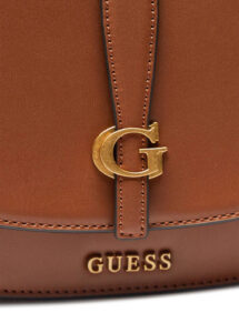 GUESS KUBA TRI CMPT FLAP SHLDR BAG ΤΣΑΝΤΑ ΓΥΝΑΙΚΕΙΟ | CAMEL