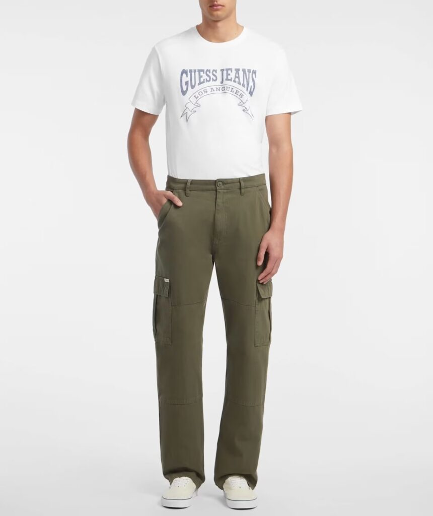 GUESS JEANS CARGO CHINO ΠΑΝΤΕΛΟΝΙ ΑΝΔΡΙΚΟ | LIGHT OLIVE