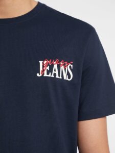 GUESS JEANS GJ SS CN REG LOGO TEE ΜΠΛΟΥΖΑ ΑΝΔΡΙΚΟ | BLUE