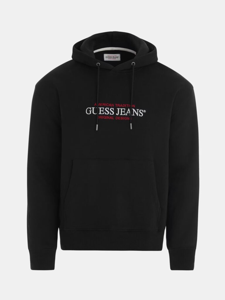 GUESS JEANS HOOD REG AMERICAN ΦΟΥΤΕΡ ΑΝΔΡΙΚΟ | BLACK