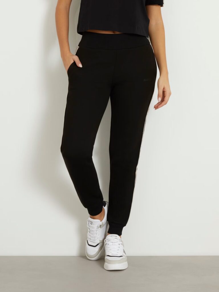 GUESS ATH BRITNEY JOGGER RECYCLED PUNTO MILANO 300 | BLACK