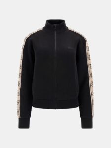 GUESS ATH BRITNEY FULL ZIP SWEATSHIRT PUNTO MILANO 300 | BLACK