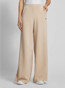 GUESS ATH OLYMPE WIDE LEG PANTS ΠΑΝΤΕΛΟΝΙ ΓΥΝΑΙΚΕΙΟ | DARK BEIGE