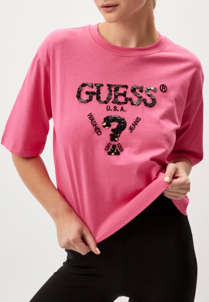 GUESS ATH AURLIE BOXY TEE ΜΠΛΟΥΖΑ ΓΥΝΑΙΚΕΙΟ | BLACK