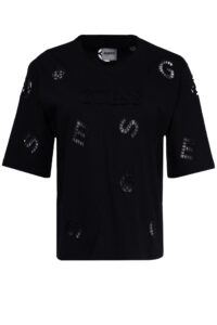 GUESS ATH PEONY BOXY TEE ΜΠΛΟΥΖΑ ΓΥΝΑΙΚΕΙΟ | BLACK