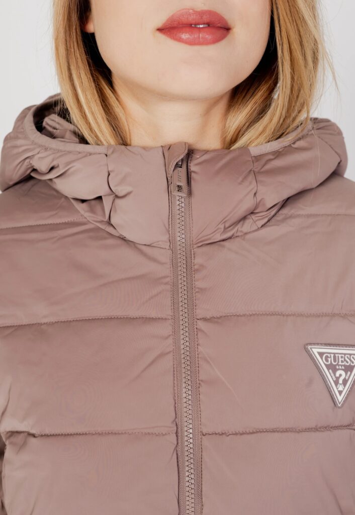 GUESS ATH NEW ALETA LONG PUFFER JACKET ΜΠΟΥΦΑΝ ΓΥΝΑΙΚΕΙΟ | BROWN