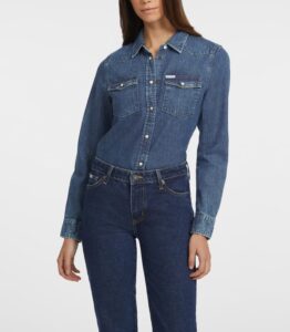 GUESS JEANS GJ SLIM LS DENIM SHIRT INDIGO ΠΟΥΚΑΜΙΣΟ ΓΥΝΑΙΚΕΙΟ | BLUE